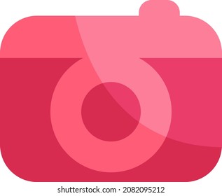 Taking pictures, illustration, vector, on a white background.