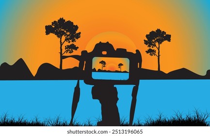 Fotografieren der Natur mit einer Kamera