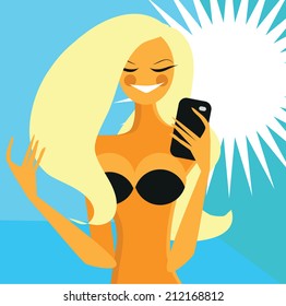 Taking a Selfie Photo 