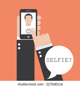 Taking a Selfie Photo