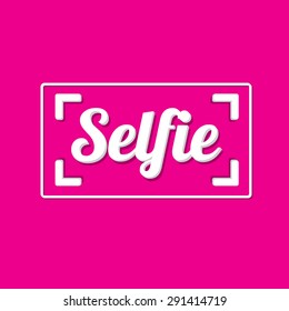 Taking Selfie Photo on Smart Phone concept icon set. vector illustration