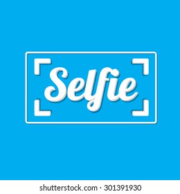 Taking Selfie Photo on Smart Phone concept illustration. vector illustration