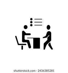 taking test concept line icon. Simple element illustration. taking test concept outline symbol design.