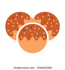 Takoyaki icon design. vector illustration