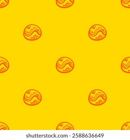 Takoyaki pattern background. takoyaki doodle patern background. doodle takoyaki seamless pattern background.