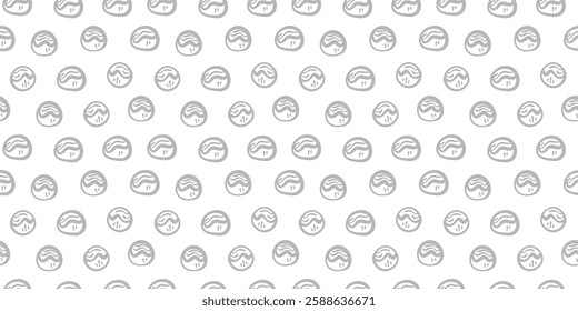 Takoyaki pattern background. takoyaki doodle patern background. doodle takoyaki seamless pattern background.