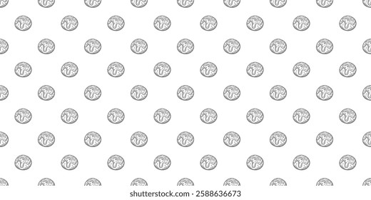 Takoyaki pattern background. takoyaki doodle patern background. doodle takoyaki seamless pattern background.