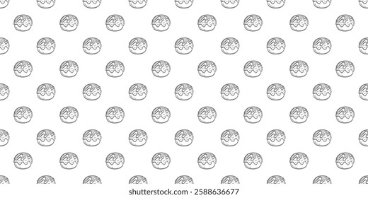 Takoyaki pattern background. takoyaki doodle patern background. doodle takoyaki seamless pattern background.