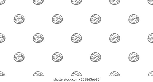 Takoyaki pattern background. takoyaki doodle patern background. doodle takoyaki seamless pattern background.