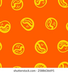 Takoyaki pattern background. takoyaki doodle patern background. doodle takoyaki seamless pattern background.