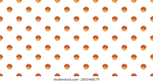 takoyaki pattern background. Takoyaki Seamless pattern Backgeround. takoyaki japanese food pattern background.