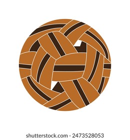 diseño simple de Ilustración vectorial de iconos de bola takraw