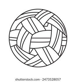 takraw ball icon vector illustration simple design