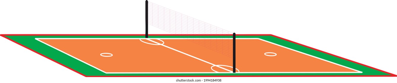 takraw field vector design, eps 10