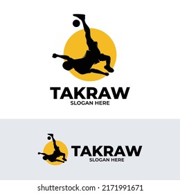 Vector de diseño del logo del jugador Takraw