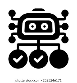 taks icon with style glyph