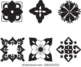 Talavera Images, Mexican Tile, EPS, Azulejo Clipart