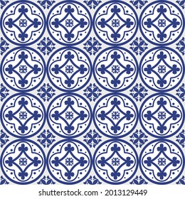 Talavera pattern. Abstract geometric ethnic pattern. Design for fabric, textile, tile, mosaic wallpaper and background. Vector illustration.