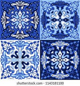 Talavera pattern.  Azulejos portugal. Turkish ornament. Moroccan tile mosaic. Spanish porcelain. Ceramic tableware, folk print. Spanish pottery. Ethnic background. Mediterranean seamless  wallpaper.