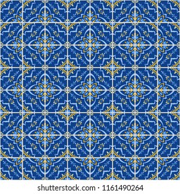 Talavera pattern.  Azulejos portugal. Turkish ornament. Moroccan tile mosaic. Spanish porcelain. Ceramic tableware, folk print. Spanish pottery. Ethnic background. Mediterranean seamless  wallpaper.