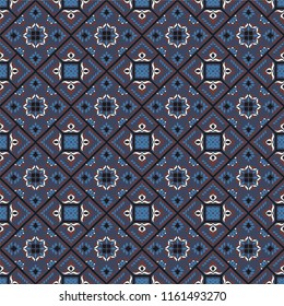 Talavera pattern.  Azulejos portugal. Turkish ornament. Moroccan tile mosaic. Spanish porcelain. Ceramic tableware, folk print. Spanish pottery. Ethnic background. Mediterranean seamless  wallpaper.