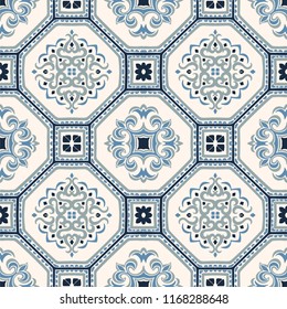 Talavera pattern.  Azulejos portugal. Turkish ornament. Moroccan tile mosaic. Spanish porcelain. Ceramic tableware, folk print. Spanish pottery. Ethnic background. Mediterranean seamless  wallpaper.