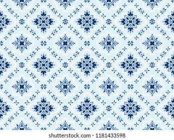 Talavera pattern.  Azulejos portugal. Turkish ornament. Moroccan tile mosaic. Spanish porcelain. Ceramic tableware, folk print. Spanish pottery. Ethnic background. Mediterranean seamless  wallpaper.