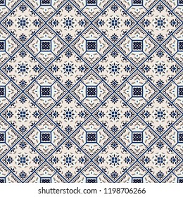 Talavera pattern.  Azulejos portugal. Turkish ornament. Moroccan tile mosaic. Spanish porcelain. Ceramic tableware, folk print. Spanish pottery. Ethnic background. Mediterranean seamless  wallpaper.