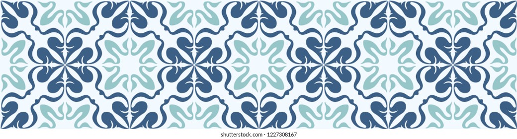 Talavera pattern. Azulejos portugal. Turkish ornament. Moroccan tile mosaic. Spanish porcelain. Ceramic tableware, folk print. Spanish pottery. Ethnic background. Mediterranean seamless wallpaper.