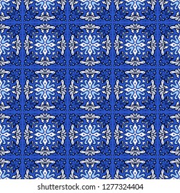 Talavera pattern.  Azulejos portugal. Turkish ornament. Moroccan tile mosaic. Spanish porcelain. Ceramic tableware, folk print. Spanish pottery. Ethnic background. Mediterranean seamless  wallpaper.