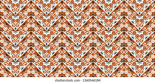 Talavera pattern. Azulejos portugal. Turkish ornament. Moroccan tile mosaic. Spanish porcelain. Ceramic tableware, folk print. Asian pottery. Ethnic background. Mediterranean  wallpaper. Art Deco.
