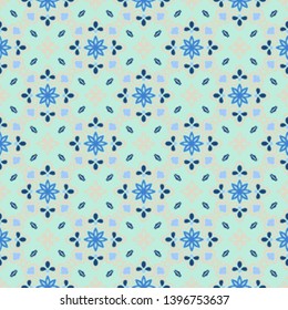 Talavera pattern. Azulejos portugal. Turkish ornament. Moroccan tile mosaic. Spanish porcelain. Ceramic tableware, folk print. Asian pottery. Ethnic background. Mediterranean wallpaper. Art Deco.