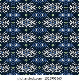 Talavera pattern. Azulejos portugal. Turkish ornament. Moroccan tile mosaic. Spanish porcelain. Ceramic tableware, folk print. Asian pottery. Ethnic background. Mediterranean wallpaper. Art Deco.