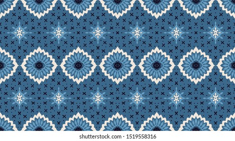 Talavera pattern. Azulejos portugal. Turkish ornament. Moroccan tile mosaic. Spanish porcelain. Ceramic tableware, folk print. Asian pottery. Ethnic background. Mediterranean wallpaper. Art Deco.