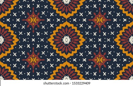 Talavera pattern. Azulejos portugal. Turkish ornament. Moroccan tile mosaic. Spanish porcelain. Ceramic tableware, folk print. Asian pottery. Ethnic background. Mediterranean wallpaper. Art Deco.