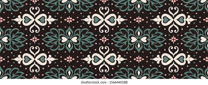 Talavera pattern. Azulejos portugal. Turkish ornament. Moroccan tile mosaic. Spanish porcelain. Ceramic tableware, folk print. Asian pottery. Ethnic background. Mediterranean wallpaper. Art Deco.