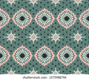 Talavera pattern. Azulejos portugal. Turkish ornament. Moroccan tile mosaic. Spanish porcelain. Ceramic tableware, folk print. Asian pottery. Ethnic background. Mediterranean wallpaper. Art Deco.