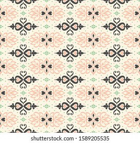 Talavera pattern. Azulejos portugal. Turkish ornament. Moroccan tile mosaic. Spanish porcelain. Ceramic tableware, folk print. Asian pottery. Ethnic background. Mediterranean wallpaper. Art Deco.