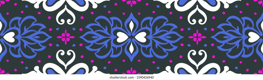 Talavera pattern. Azulejos portugal. Turkish ornament. Moroccan tile mosaic. Spanish porcelain. Ceramic tableware, folk print. Asian pottery. Ethnic background. Mediterranean wallpaper. Art Deco.