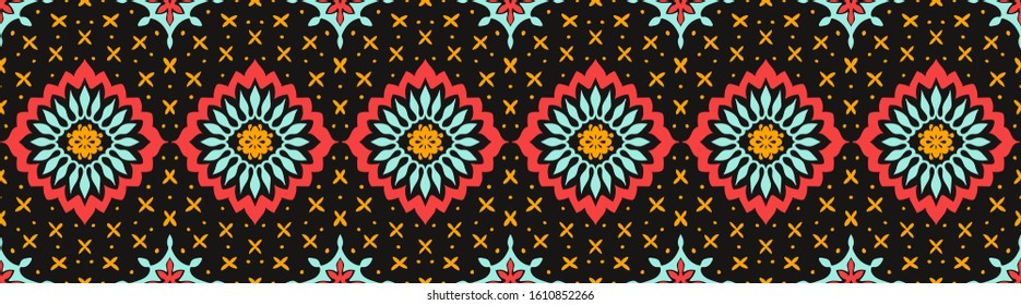 Talavera pattern. Azulejos portugal. Turkish ornament. Moroccan tile mosaic. Spanish porcelain. Ceramic tableware, folk print. Asian pottery. Ethnic background. Mediterranean wallpaper. Art Deco.