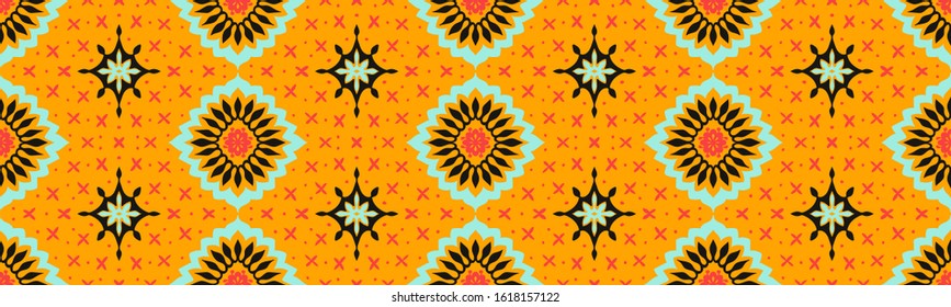 Talavera pattern. Azulejos portugal. Turkish ornament. Moroccan tile mosaic. Spanish porcelain. Ceramic tableware, folk print. Asian pottery. Ethnic background. Mediterranean wallpaper. Art Deco.