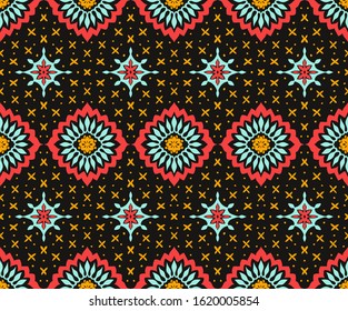 Talavera pattern. Azulejos portugal. Turkish ornament. Moroccan tile mosaic. Spanish porcelain. Ceramic tableware, folk print. Asian pottery. Ethnic background. Mediterranean wallpaper. Art Deco.