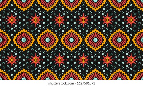 Talavera pattern. Azulejos portugal. Turkish ornament. Moroccan tile mosaic. Spanish porcelain. Ceramic tableware, folk print. Asian pottery. Ethnic background. Mediterranean wallpaper. Art Deco.