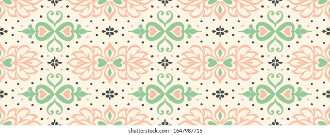 Talavera pattern. Azulejos portugal. Turkish ornament. Moroccan tile mosaic. Spanish porcelain. Ceramic tableware, folk print. Asian pottery. Ethnic background. Mediterranean wallpaper. Art Deco.