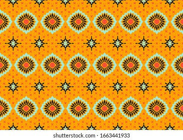 Talavera pattern. Azulejos portugal. Turkish ornament. Moroccan tile mosaic. Spanish porcelain. Ceramic tableware, folk print. Asian pottery. Ethnic background. Mediterranean wallpaper. Art Deco.