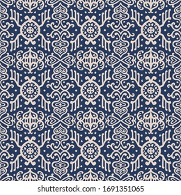 Talavera pattern. Azulejos portugal. Turkish ornament. Moroccan tile mosaic. Spanish porcelain. Ceramic tableware, folk print. Asian pottery. Ethnic background. Mediterranean wallpaper. Art Deco.