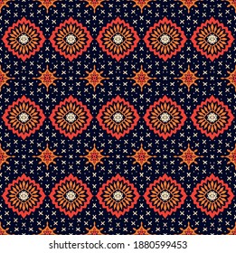 Talavera pattern. Azulejos portugal. Turkish ornament. Moroccan tile mosaic. Spanish porcelain. Ceramic tableware, folk print. Asian pottery. Ethnic background. Mediterranean wallpaper. Art Deco.