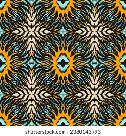 Talavera pattern. Azulejos portugal. Turkish ornament. Moroccan tile mosaic. Spanish porcelain. Ceramic tableware, folk print. Spanish pottery. Ethnic background. Mediterranean seamless wallpaper.
