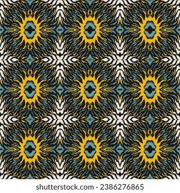 Talavera pattern. Azulejos portugal. Turkish ornament. Moroccan tile mosaic. Spanish porcelain. Ceramic tableware, folk print. Spanish pottery. Ethnic background. Mediterranean seamless wallpaper.