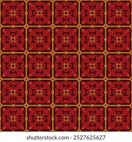 Talavera pattern. Azulejos portugal. Turkish ornament. Moroccan tile mosaic. tile pattern red color